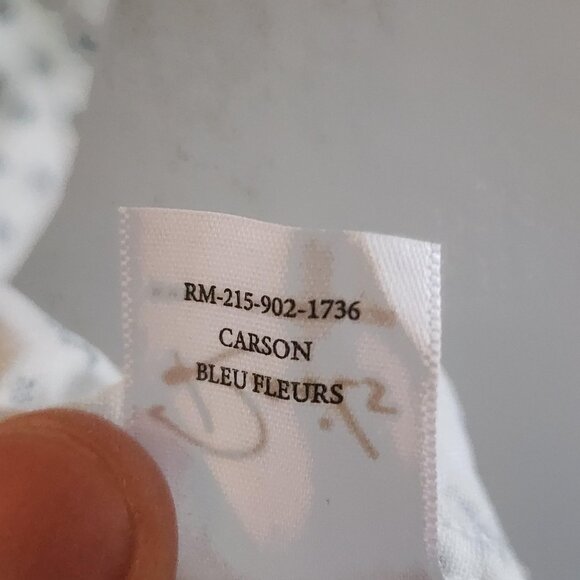 Rails Shirt Mens XL Carson Bleu Fleurs Linen Blend Short Sleeve Floral - Picture 6 of 11